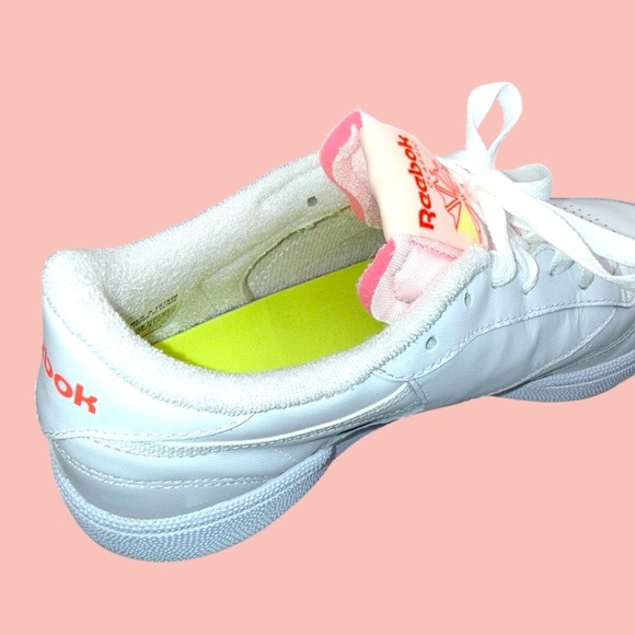REEBOK Club C 85 - White Orange Flare (Women's 10) - Picture 7 of 12